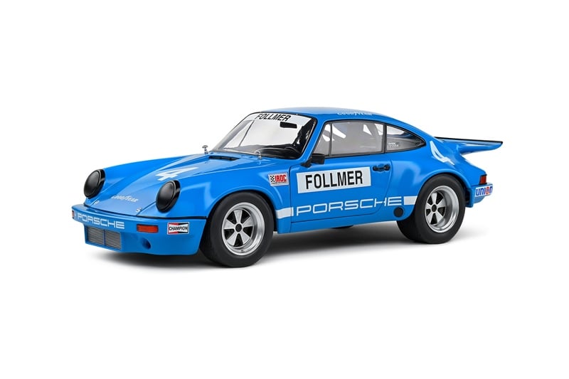  Mô hình xe ô tô Porsche 911 ROC - IROC Riverside 1974 #4 Follmer tỉ lệ 1:18 Solido model S1810702 
