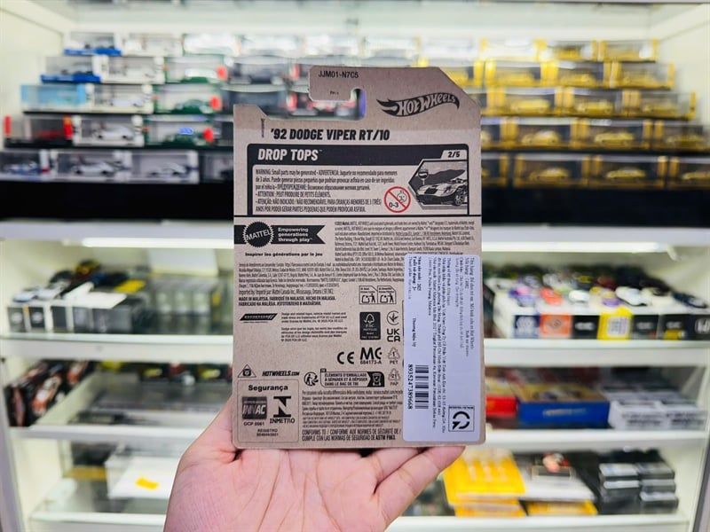  Mô hình xe Dodge Viper RT/10 Treasure Hunt Hotwheels kim loại có bản quyền chính hãng tỉ lệ 1:64 C4982-TH 