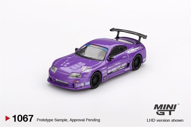  [Hàng Loose] Mô hình xe Toyota Supra (A80) Top Secret GT-300 Top Secret Purple tỉ lệ 1:64 MiniGT MGT01067 