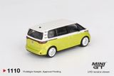  Mô hình xe Volkswagen ID.Buzz Candy White / Pomelo Yellow tỉ lệ 1:64 MiniGT MGT01110 