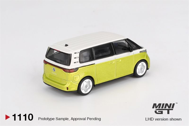  Mô hình xe Volkswagen ID.Buzz Candy White / Pomelo Yellow tỉ lệ 1:64 MiniGT MGT01110 