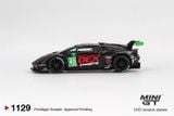  Mô hình xe ô tô Lamborghini Huracán GT3 EVO2 #45 No.45 DEX Imaging 2024 IMSA Daytona 24 Hrs bản card tỉ lệ 1:64 MiniGT MGT01129-BL NO CHASE CAR 