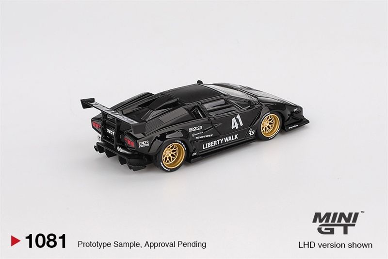  [Hàng Loose] Mô hình xe Lamborghini Countach LB-WORKS Black tỉ lệ 1:64 MiniGT MGT01081-CH 