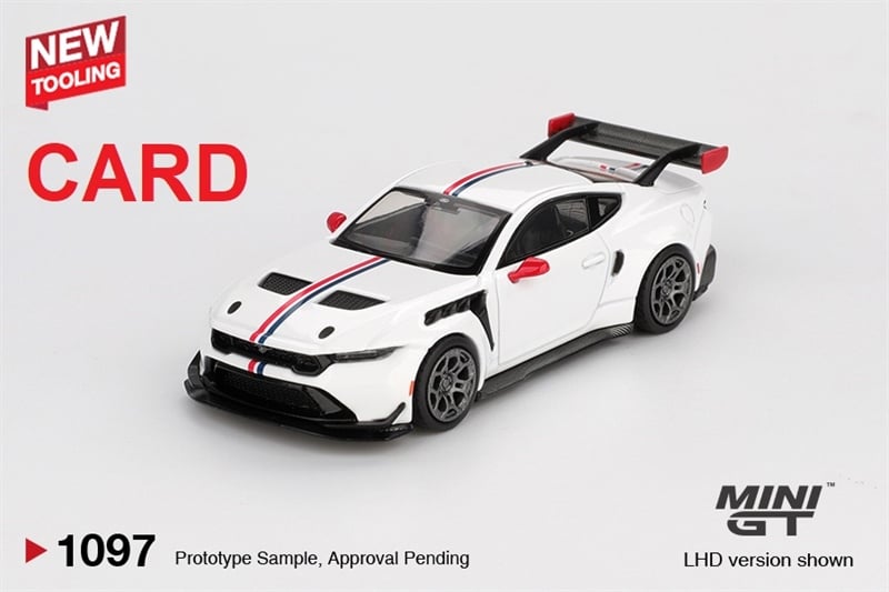  Mô hình xe ô tô Ford Mustang GTD Spirit of America bản card tỉ lệ 1:64 MiniGT MGT01097 HAVE CHASE CAR 