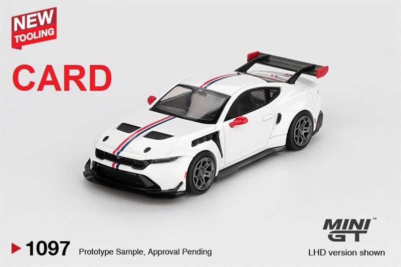  Mô hình xe ô tô Ford Mustang GTD Spirit of America bản card tỉ lệ 1:64 MiniGT MGT01097 HAVE CHASE CAR 