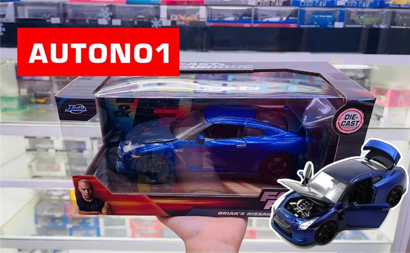 Mô hình xe Fast & Furious 2009 Nissan GT-R tỉ lệ 1:24 Jada Toys 97036 