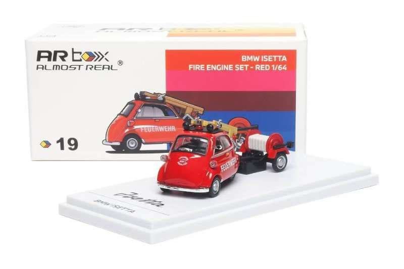  Mô hình xe BMW Isetta Fire Engine Set tỉ lệ 1:64 Almost Real AR OT64847 