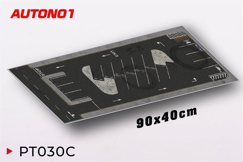  Phụ kiện thảm sa bàn chống trượt mô phỏng diorama bãi đỗ xe kích thước 90x40 cho mô hình xe 1:64 Autono1 PT030 