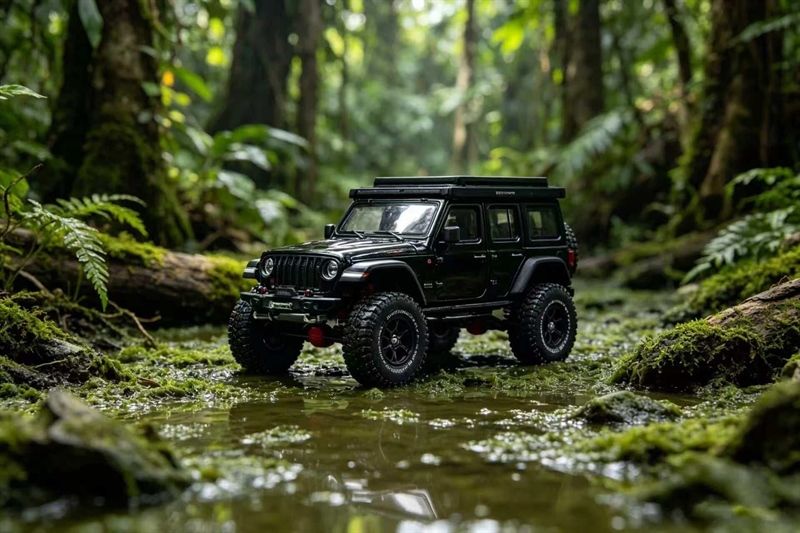 Mô hình xe Jeep Rubicon Off-Road Edition LHD tỉ lệ 1:64 GCD Model OT64867 