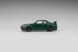  Mô hình xe Nissan Nismo GT-R Z tune R34 green tỉ lệ 1:64 Shadow LL-044-233 