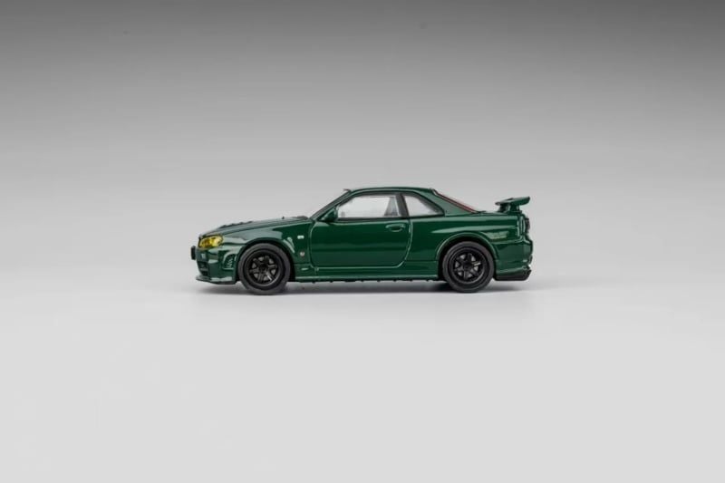  Mô hình xe Nissan Nismo GT-R Z tune R34 green tỉ lệ 1:64 Shadow LL-044-233 