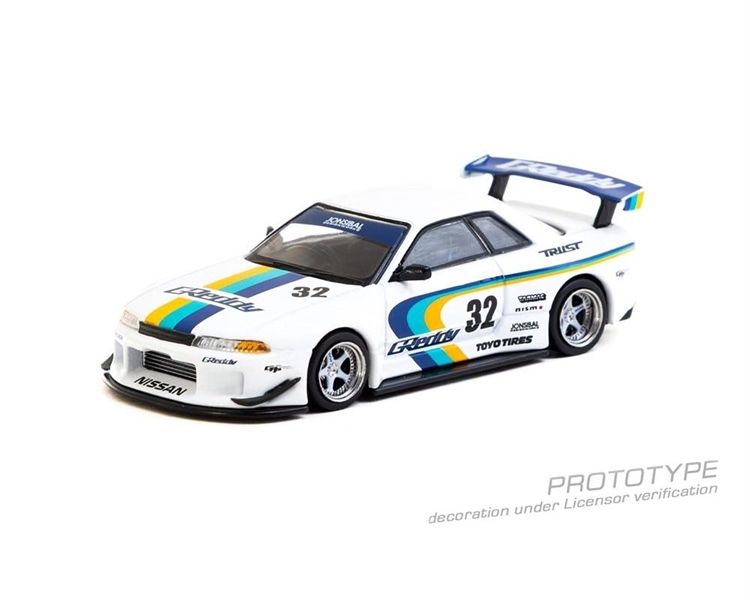  Mô hình xe Nissan skyline GTR R32 widebody Jonsibal Designworks Greddy tỉ lệ 1:64 Tarmac Works T64G-061-GDY 