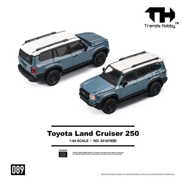  Mô hình xe Toyota Land Cruiser 250 tỉ lệ 1:64 Trends Hobby 241079 