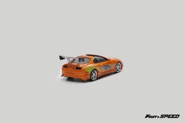  Mô hình xe Toyota Supra A80 Fast & furious mở mui tỉ lệ 1:64 Fast Speed OT64488 