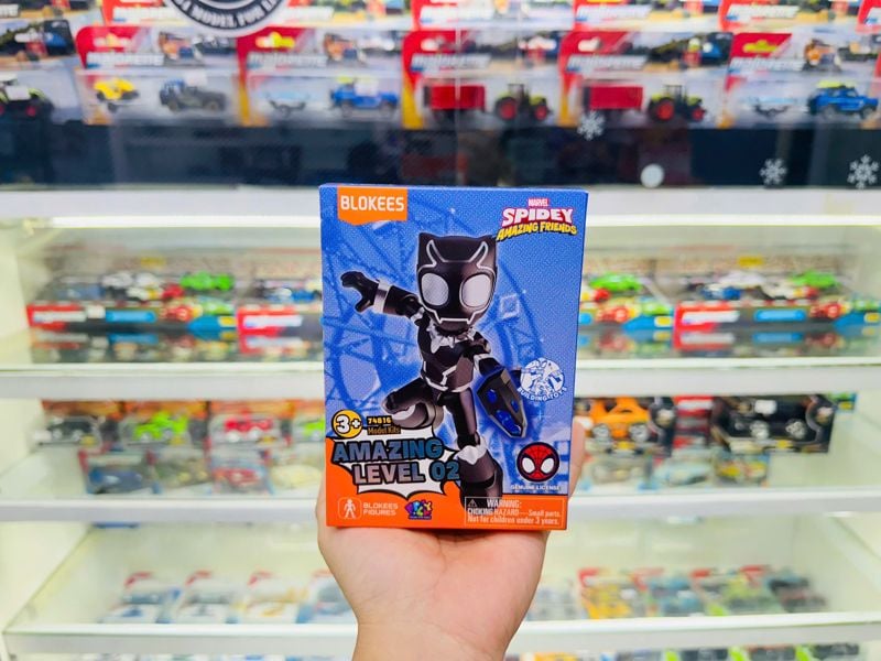  Mô hình lắp ráp Blokees Model Kits - Spidey and His Amazing Friends 74816 - Spidey AL02 Black Panther-T'Challa 