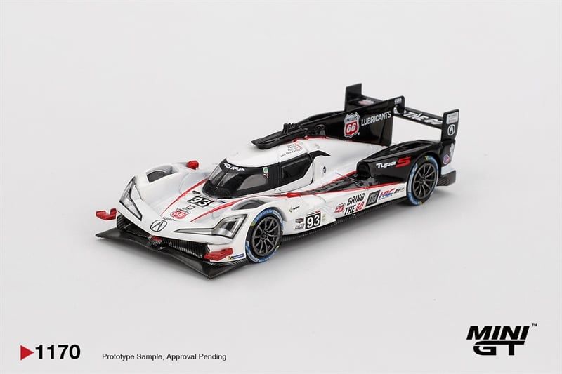  Mô hình xe Acura ARX-06 GTP #93 Acura Meyer Shank Racing 2025 IMSA Daytona 24 Hrs bản card tỉ lệ 1:64 MiniGT MGT01170 NO CHASE CAR 