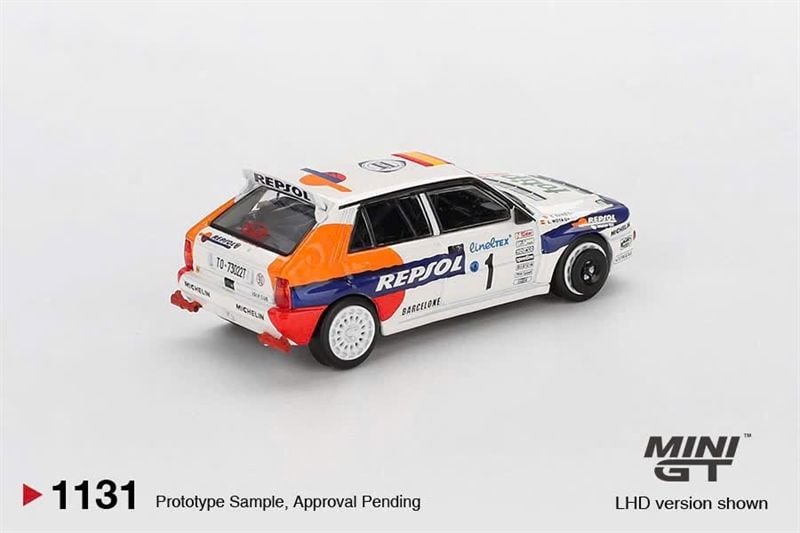  Mô hình xe Lancia Delta HF Integrale Evoluzione #1 1993 Rallye Monte-Carlo tỉ lệ 1:64 bản card MiniGT MGT01131 HAVE CHASE CAR 
