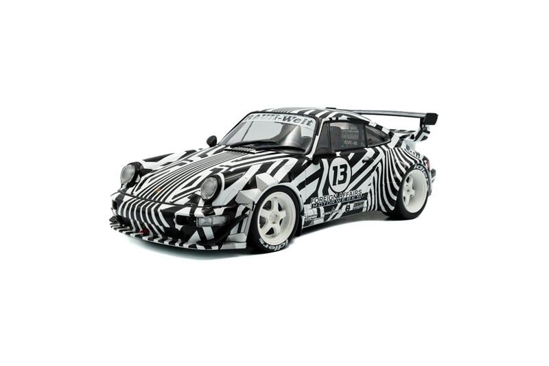  Mô hình xe ô tô Porsche RWB Rauh Welt 964 Body kit The Zebra 2022 tỉ lệ 1:18 Solido model S1807513 