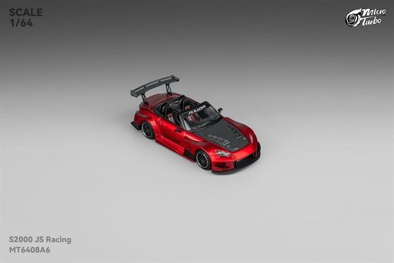  Mô hình xe S2000 JS Racing MT6408A6 Transparent Red tỉ lệ 1:64 Micro Turbo MT6408A6 