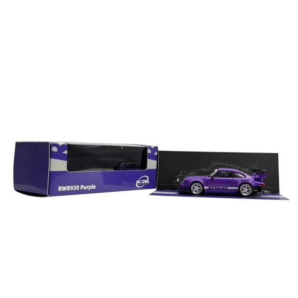  Mô hình xe Porsche 930 RWB Rauh Welt color purple tỉ lệ 1:64 Model Model MM64-RWB930-003 Purple 