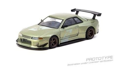  Mô hình xe Nissan Skyline (R32) Widebody, Millennium Jade Japan exclusive (có chase) tỉ lệ 1:64 Tarmac Works T64G-061-MJ 