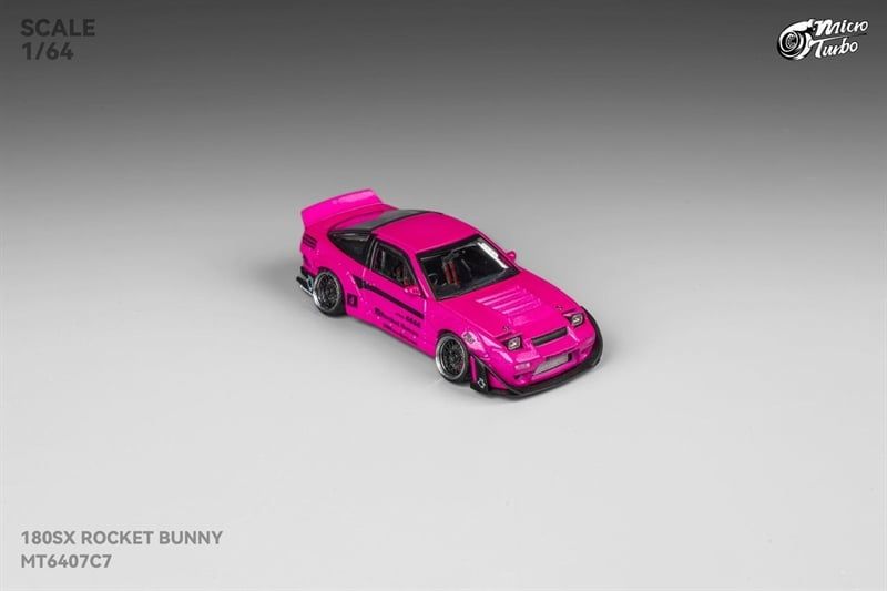  Mô hình xe Honda NSX 180SX Type X- Pink Rocket Bunny limited 999pcs tỉ lệ 1:64 Micro Turbo MT6407C7 