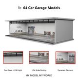  Hộp trưng bày mô phỏng dirorama garage Maintenance workshop Lighting Assembly Scene tỉ lệ 1:64 M-cool MoreArt MO914087 