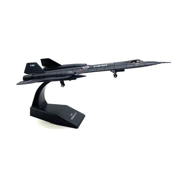  Mô hình máy bay quân sự trinh sát Lockheed USAF AIR FORCE SR-71 Blackbird tỉ lệ 1:144 Ns models MBQS069 