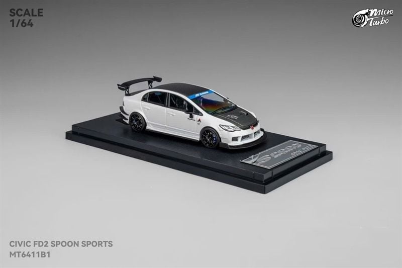  Mô hình xe Honda Civic FD2 Spoon Sport tỉ lệ 1:64 Micro Turbo MT6411B1 