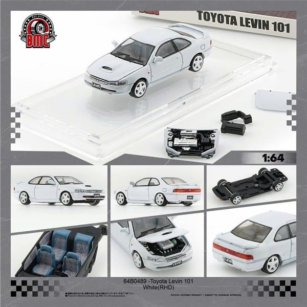  Mô hình xe Toyota Levin 101 -White (RHD) BMC 64B0489 