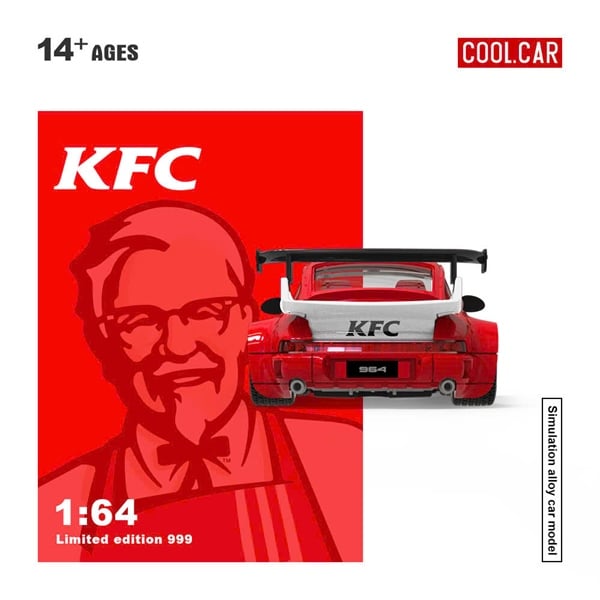  Mô hình xe Porsche 964 KFC Paint Scheme tỉ lệ 1:64 Cool Car CC640884 