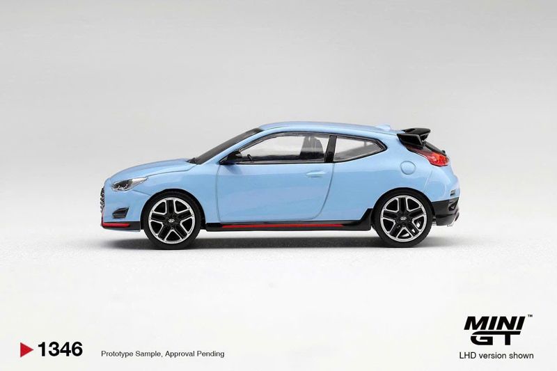  Mô hình xe Hyundai Veloster N Performance Blue tỉ lệ 1:64 MiniGT MGT01346-CH 