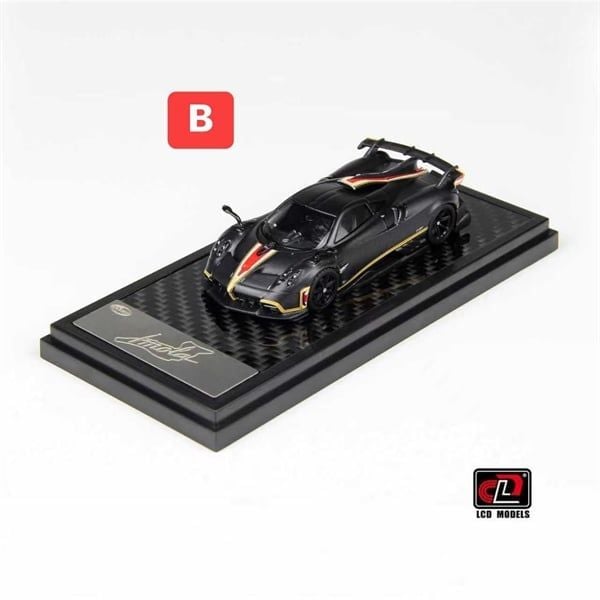  Mô hình xe Pagani Imola Matte Black carbon tỉ lệ 1:64 LCD Model LCD64041-MBC 