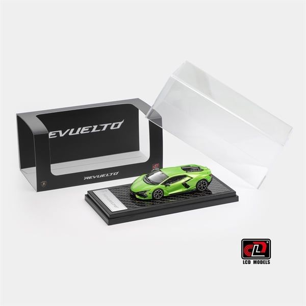  Mô hình xe Lamborghini Revuelto apple green tỉ lệ 1:64 LCD model OT64692 