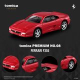  Mô hình xe ô tô Ferrari F355 No.08 tỉ lệ 1:64 Tomica Premium 297994 