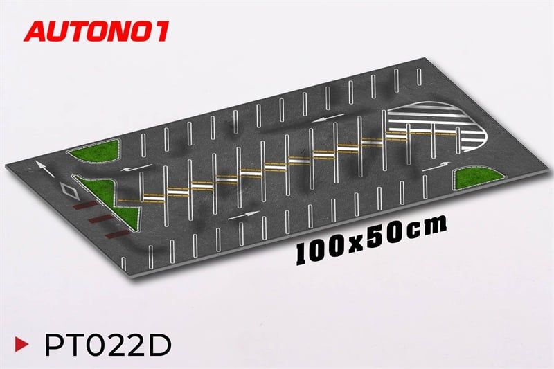  Phụ kiện thảm sa bàn chống trượt mô phỏng diorama bãi đỗ xe 45 slot kích thước 100x50 cho mô hình xe 1:64 Autono1 PT022 