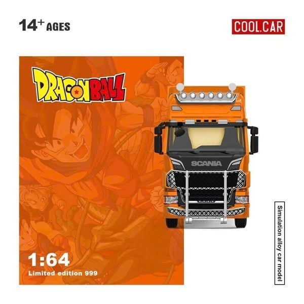  Mô hinh xe Scania Container Truck Dragon Ball Paint Scheme Realistic Alloy Car Model tỉ lệ 1:64 CoolCar CC644030 