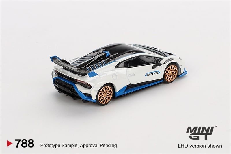  [Hàng Loose]Mô hình xe Lamborghini Huracán STO Bianco Asopo tỉ lệ 1:64 MiniGT MGT00788L 