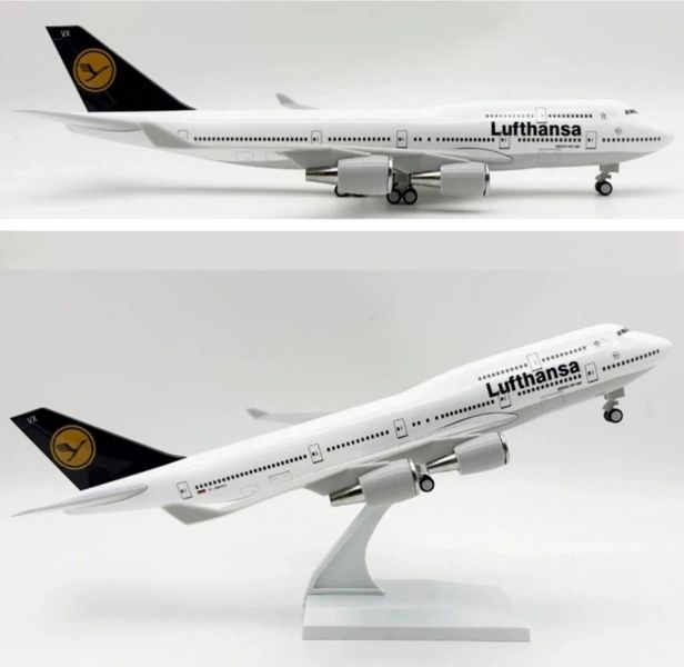  Mô hình máy bay Lufthansa B747 có bánh xe - kích thước 30cm MB30053 