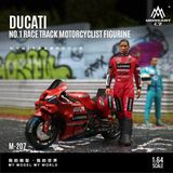  Mô hình nhân vật figure và xe mô tô Ducati #1 Circuit Rider Resin tỉ lệ 1:64 MoreArt MO222207 