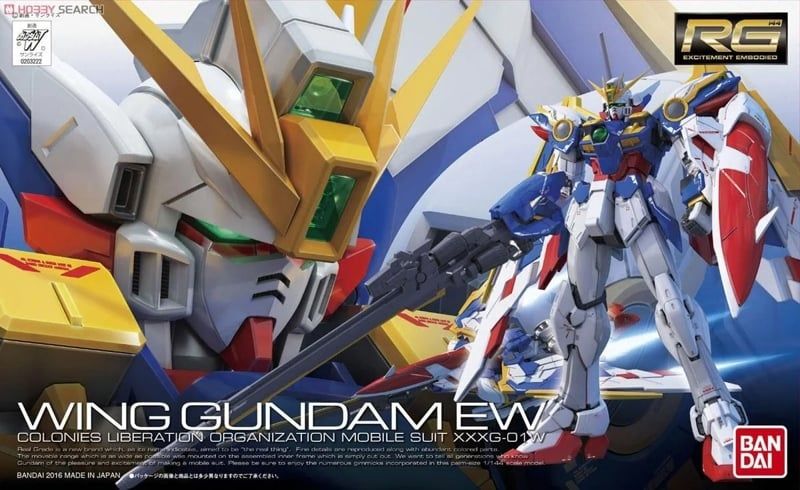  Mô hình figure lắp ráp gundam RG 1/144 Wing Gundam EW Bandai 4573102630537 