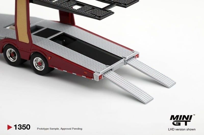  Mô hình xe Scania 770S A6x4NA V8 50th Anniversary Car Transporter Red tỉ lệ 1:64 MiniGT MGT01350-L 