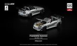  Mô hình xe Honda S2000 PANDEM S2000 SILVER mở capo tỉ lệ 1:64 Poprace PR640451 