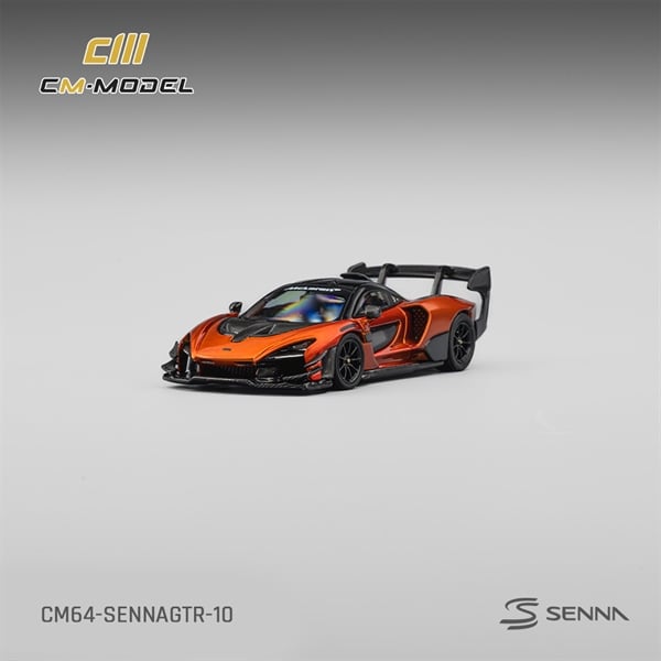  Mô hình xe Mclaren SennaGTR Volcano Orange tỉ lệ 1:64 CM model CM64-SENNAGTR-10 