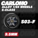 Phụ kiện độ bánh cho xe mô hình Carlomo Wheels S-Class kích thước 9,5mm bằng kim loại tỉ lệ 1:64 Carlomo S0 