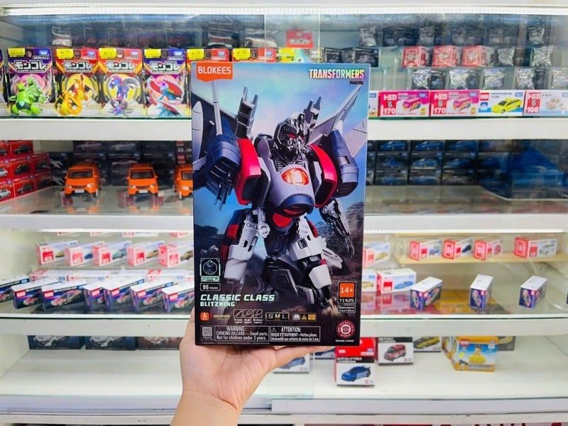  Mô hình lắp ráp có đèn serries Transformers Classic Class(CC) Movie Bumblebee 25 Blitzwing (Luminous Eyes & Chest) Blokees 71425 