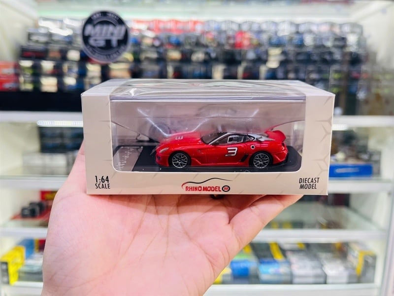  Mô hình xe Ferrari 599xx Evolution mở được capo tỉ lệ 1:64 Rhino model OT64444 
