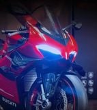  Mô hình xe Ducati V4 Superleggera có động cơ - Nồi quay được - phun khói khi vặn ga - kèm ben nâng tỉ lệ lớn 1:7 M92334 Alloy model MT06006 