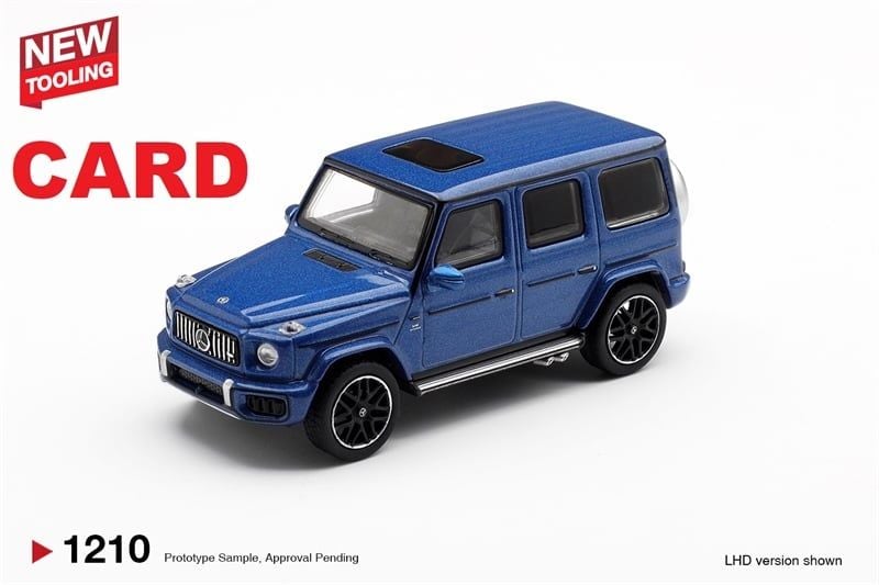  Mô hình xe Mercedes-AMG G 63 Dark Blue Metallic bản card tỉ lệ 1:64 MiniGT MGT01210 