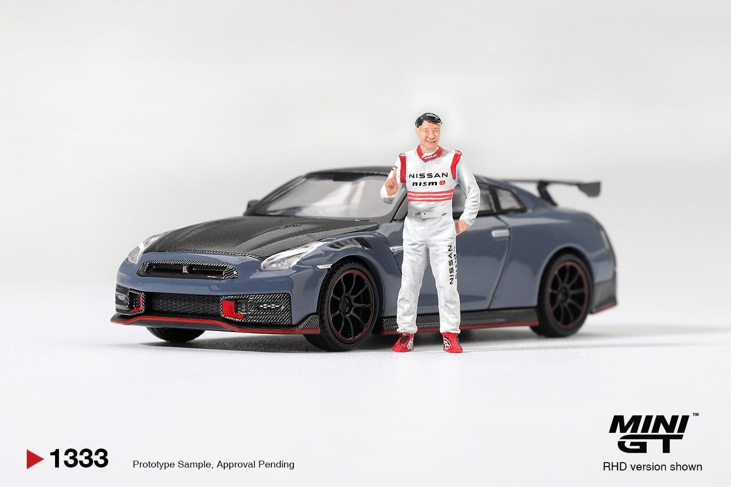  Mô hình xe Nissan GT-R Nismo 2024 Tsukuba Production Car Lap Record W Matsuda Figure Tsugio Matsuda Collection tỉ lệ 1:64 MGT01333-R 